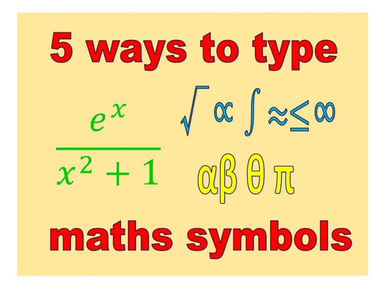 5-ways-to-type-symbols-maths-tutor-bournemouth